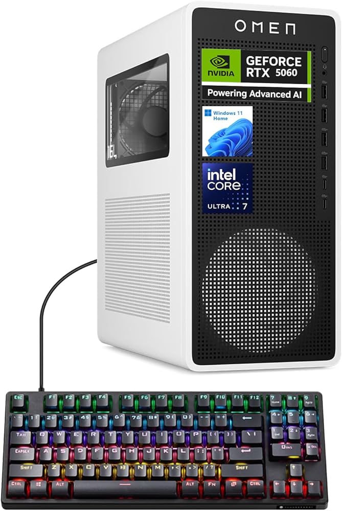 Amazon.com: HP OMEN 16L TG03 Gaming Desktop, Intel Ultra 7 265F