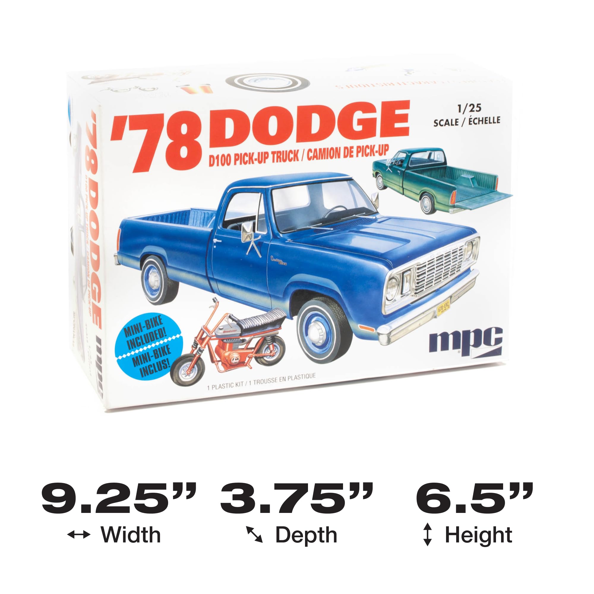 Amazon.com: MPC 1978 Dodge D100 Custom Pickup 1:25 Scale Model Kit