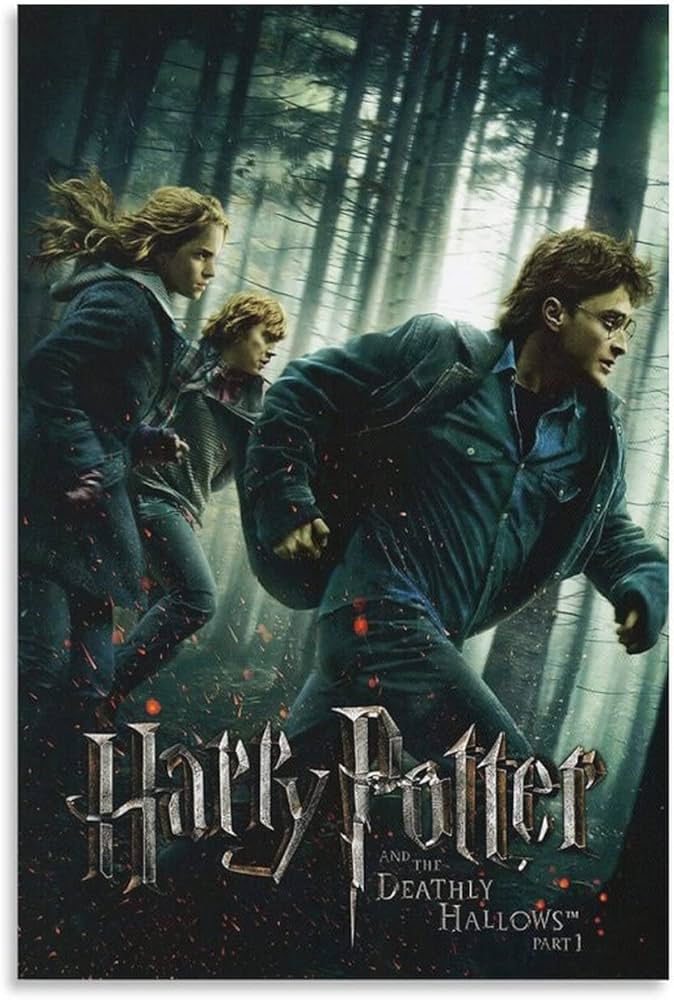 Amazon.co.jp: ハリーポッターと死の秘宝映画ポスター キャンバス