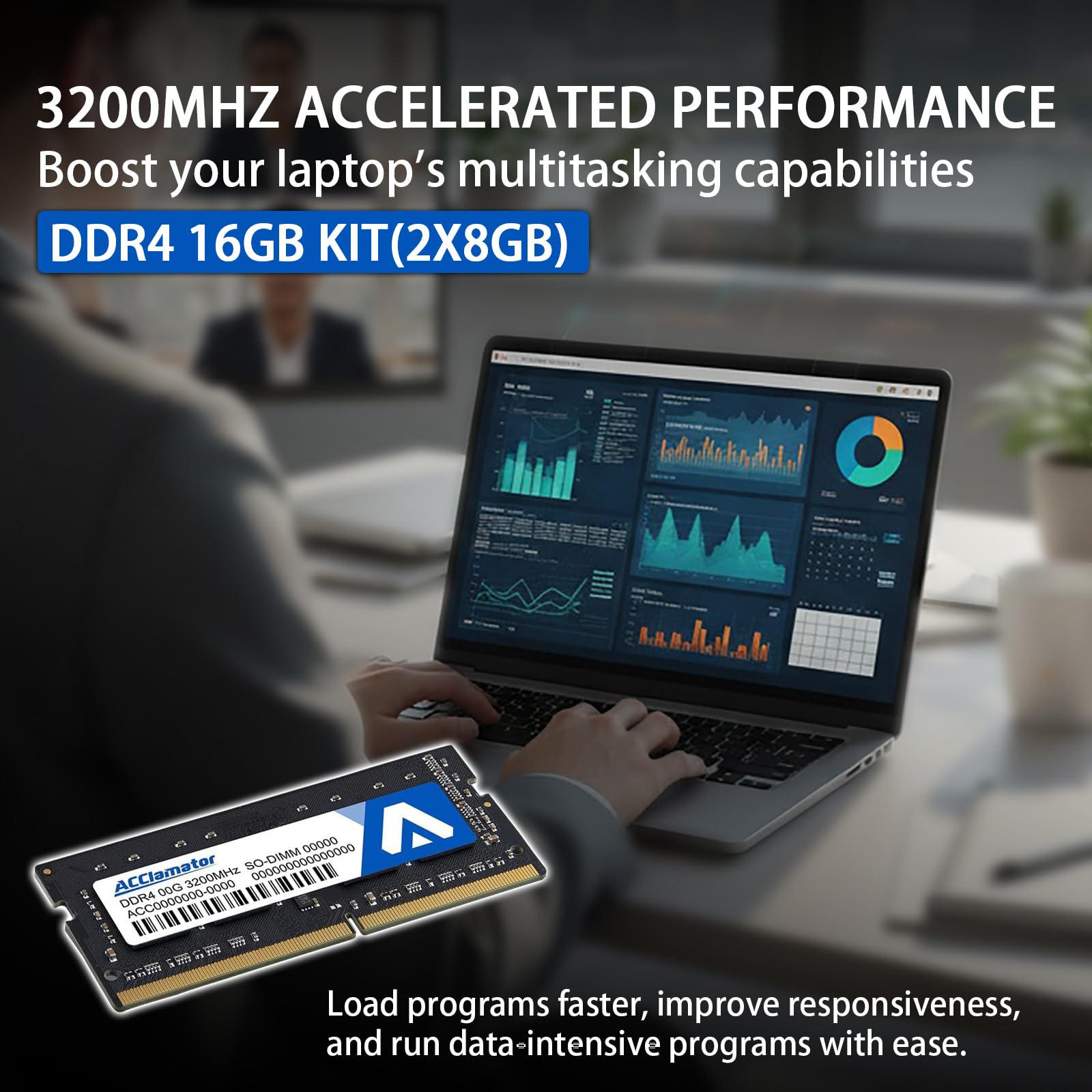 Acclamator DDR4 16GB Kit (2x8GB) 3200MHz PC4-25600 CL22 1.2V