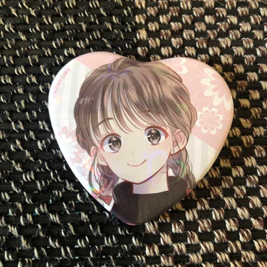 Amazon | 花とゆめLaLa きらきらハート型缶バッジ 多聞くん今どっち