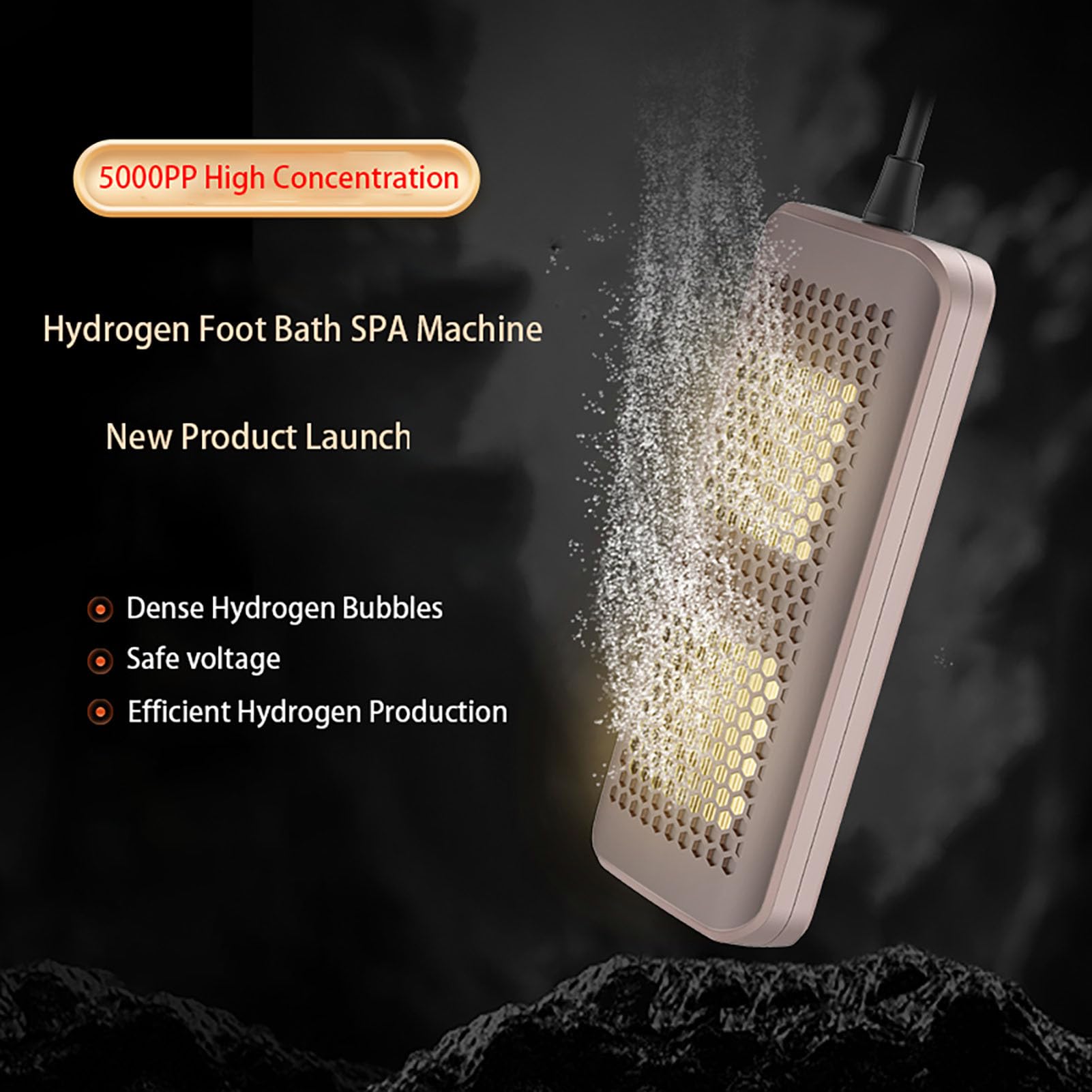 Amazon.co.jp: Aniwini 水素フットバスSPAマシン、5000PP高濃度、H2