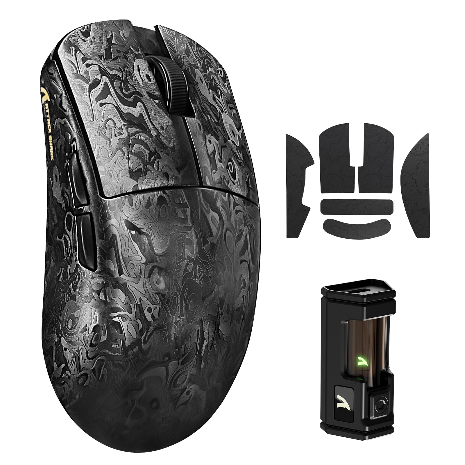 Amazon | ATTACK SHARK R11Ultra 黒羽 ワイヤレスゲーミングマウス 超