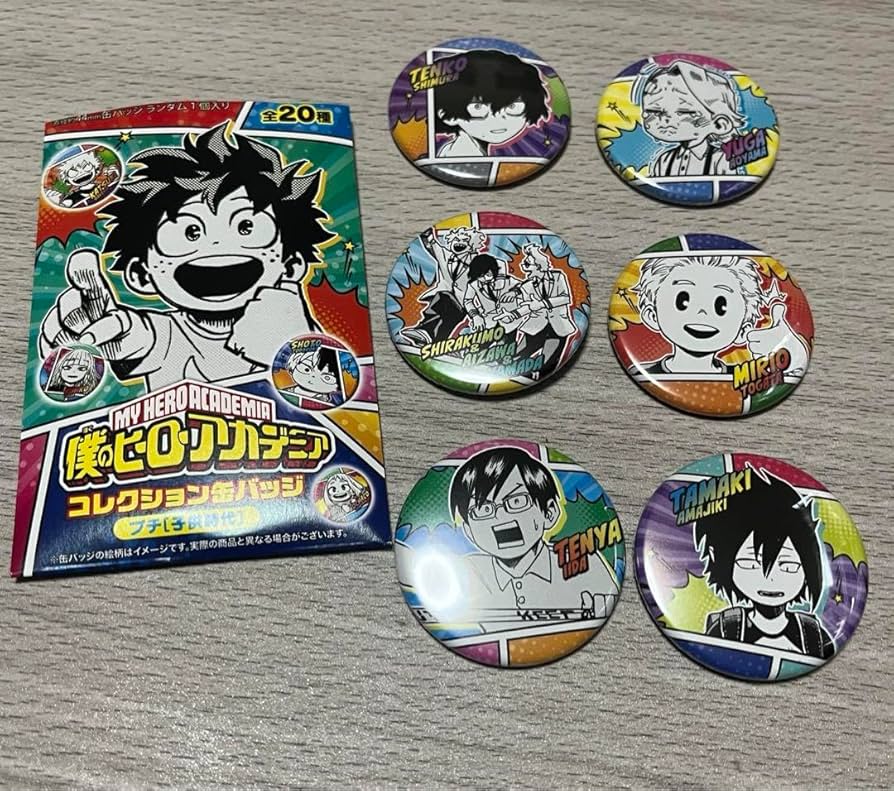 Amazon | ヒロアカ コレクション缶バッジ プチ 子供時代 セット