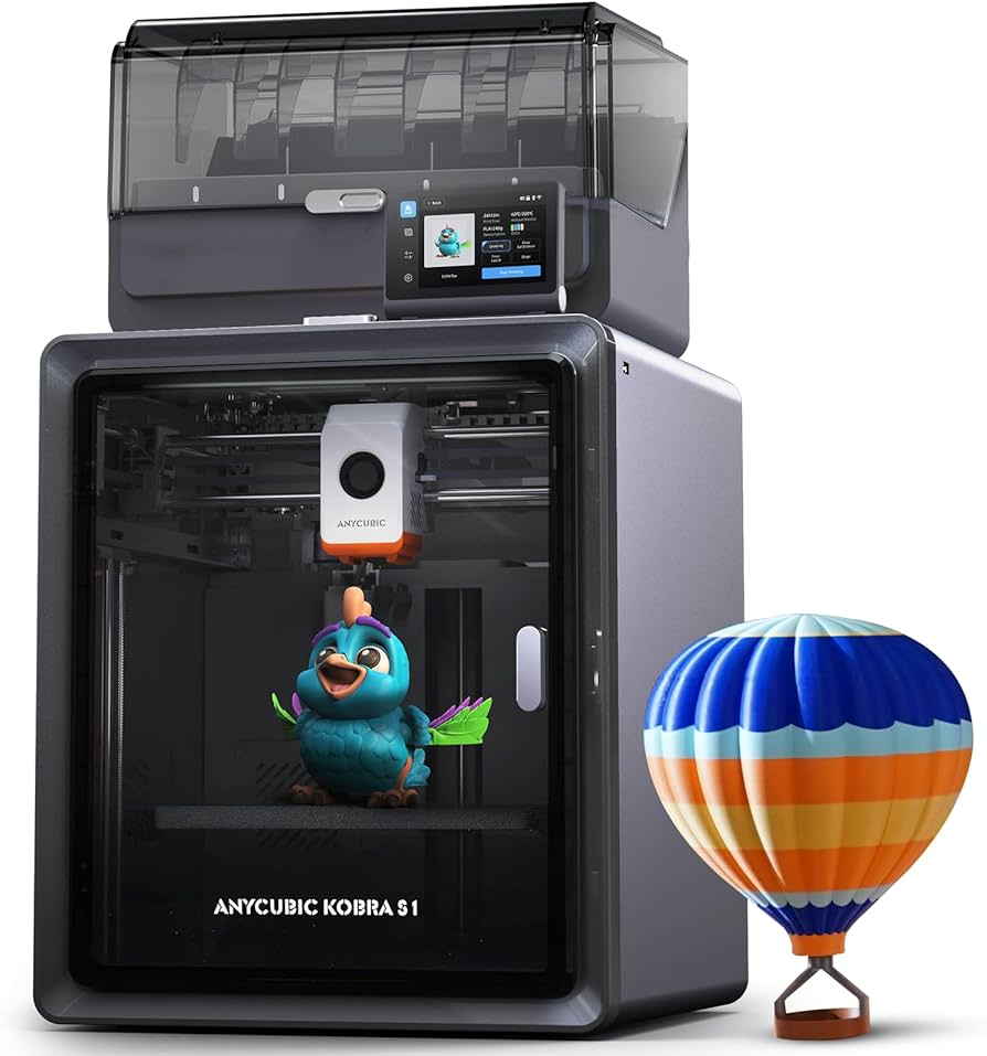 Amazon | Anycubic Kobra S1 Combo 3Dプリンター、多色造形3D
