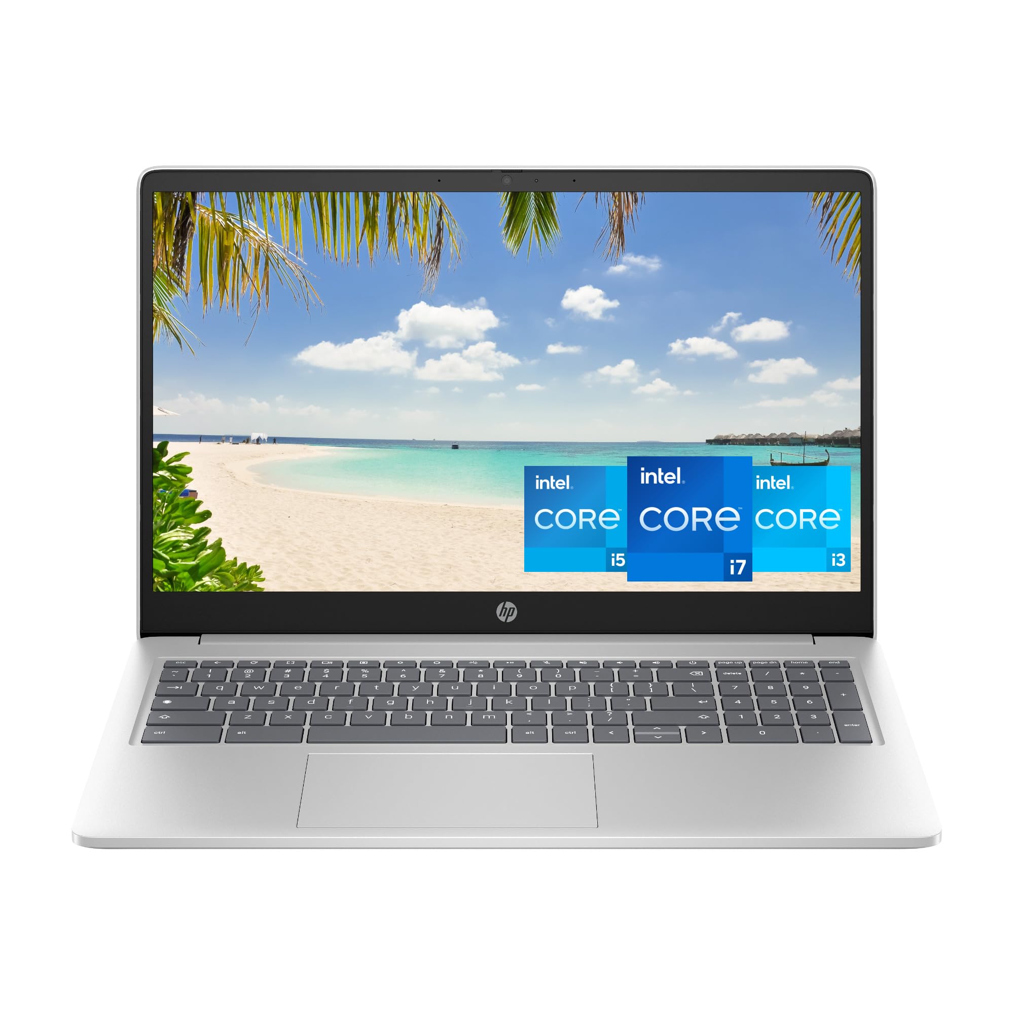 HP Chromebook Plus 15.6 inch Laptop, Full HD Display, Intel Core