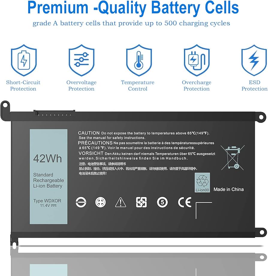 Amazon.co.jp: HASESS WDX0R バッテリー 交換用 Dell Inspiron 13 5368