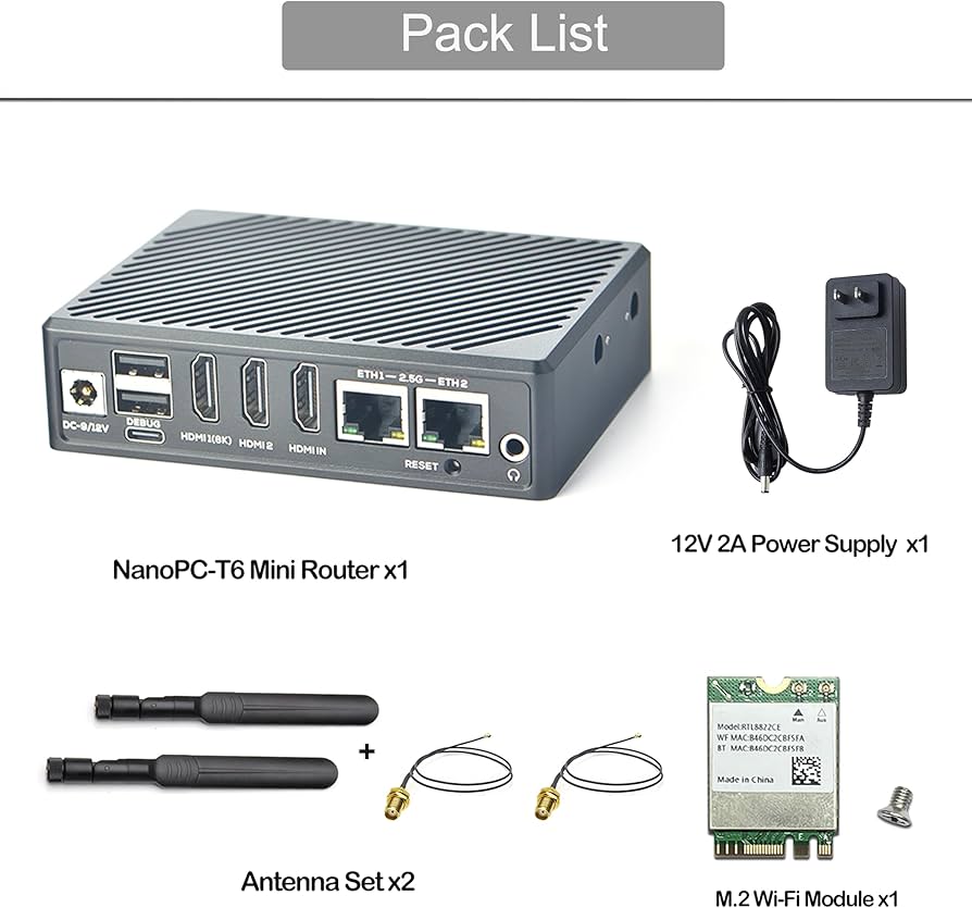 Amazon.com: NanoPC-T6 Computer Mini WiFi Router, Office Home Smart