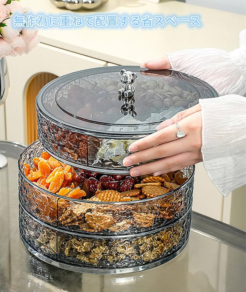 Amazon｜お菓子皿 お菓子入れ来客用 菓子器 蓋付き 収納ボックス