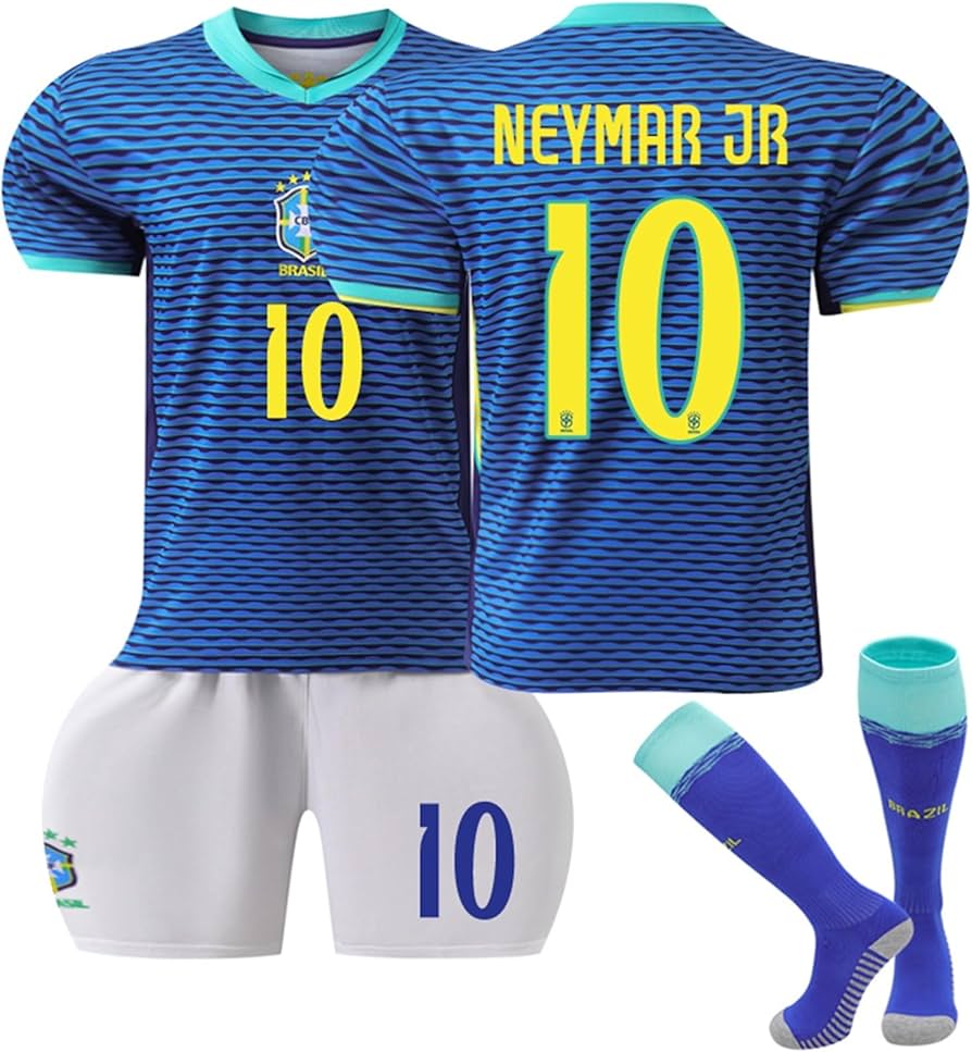 Amazon.co.jp: ネイマール ユニフォーム Neymar 背番号10 24-25