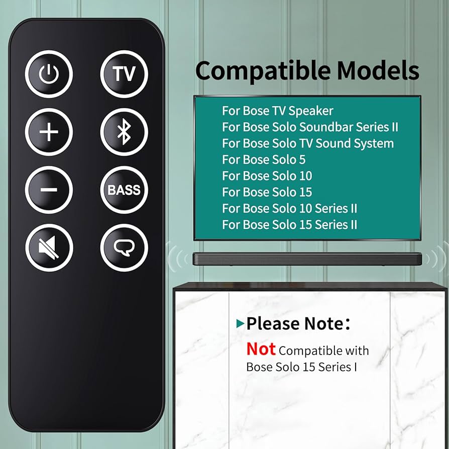 Amazon | 交換用リモコン Bose Solo 5 10 15 Series II TV Sound