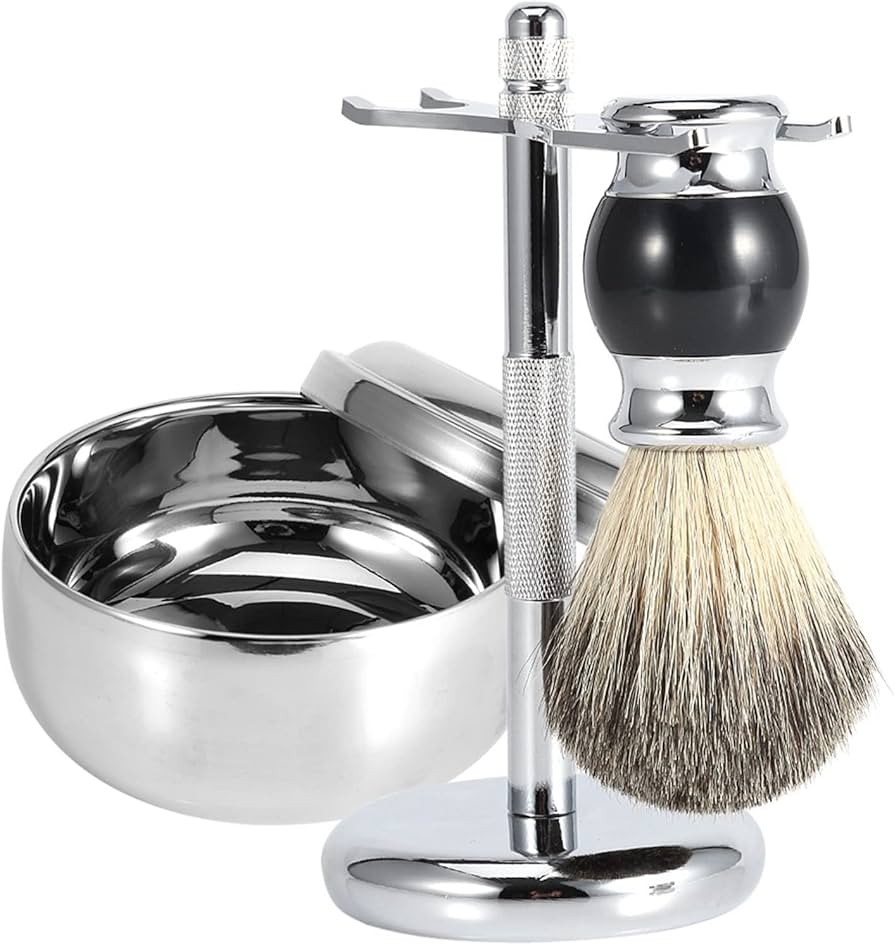 Amazon.co.jp: シェービングブラシセット 3点セット、シェービング