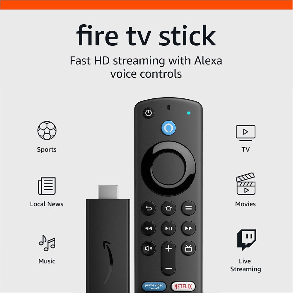 Fire TV Stick 3rd Gen Streaming Device | Alexa Voice Remote | Amazon