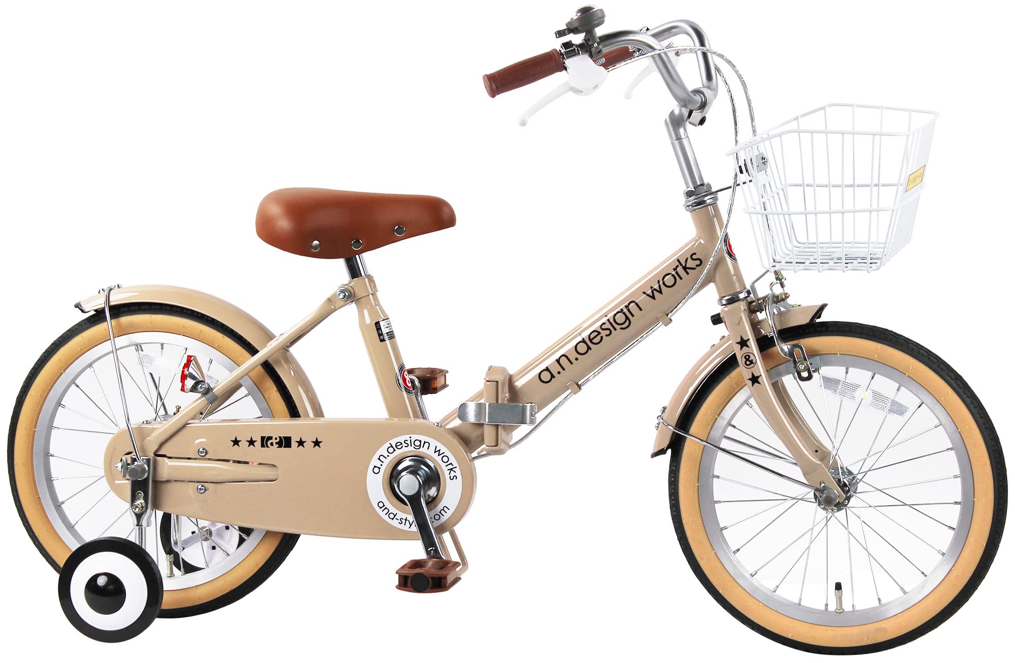 Amazon | a.n.design works FV18 ミルクティー 折りたたみ 子供用