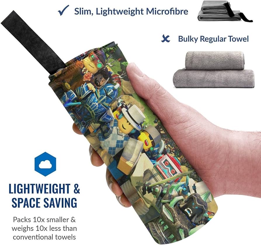 Amazon｜ロブロックス Roblox バスタオル マイクロファイバー 吸水 速