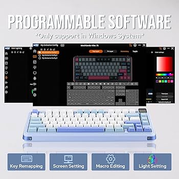 Amazon | 【2024新登場】MechLands Vibe75 75%ワイヤレスゲーミング