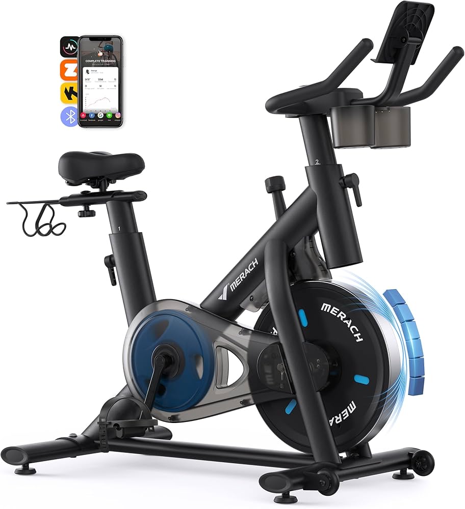 Amazon.co.jp: MERACH エアロバイク フィットネスバイク アプリ連動