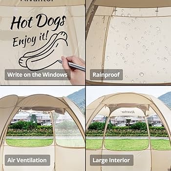 Amazon | Alvantor スクリーンハウスルーム キャノピー ガゼボ 4～8人