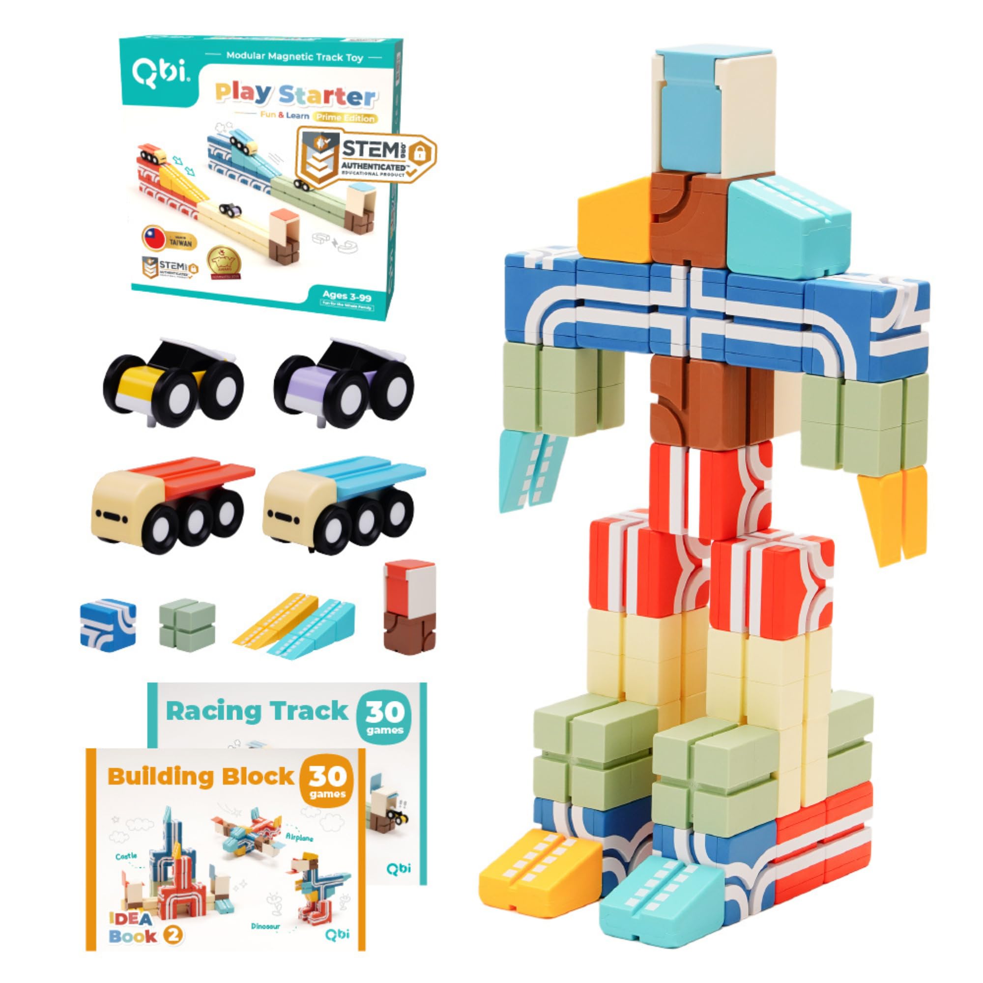Amazon.com: QBI Magnetic Blocks Play Starter Set – STEM