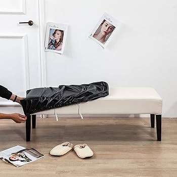 Amazon.co.jp: PU レザー ダイニングベンチカバー, 防水 ストレッチ