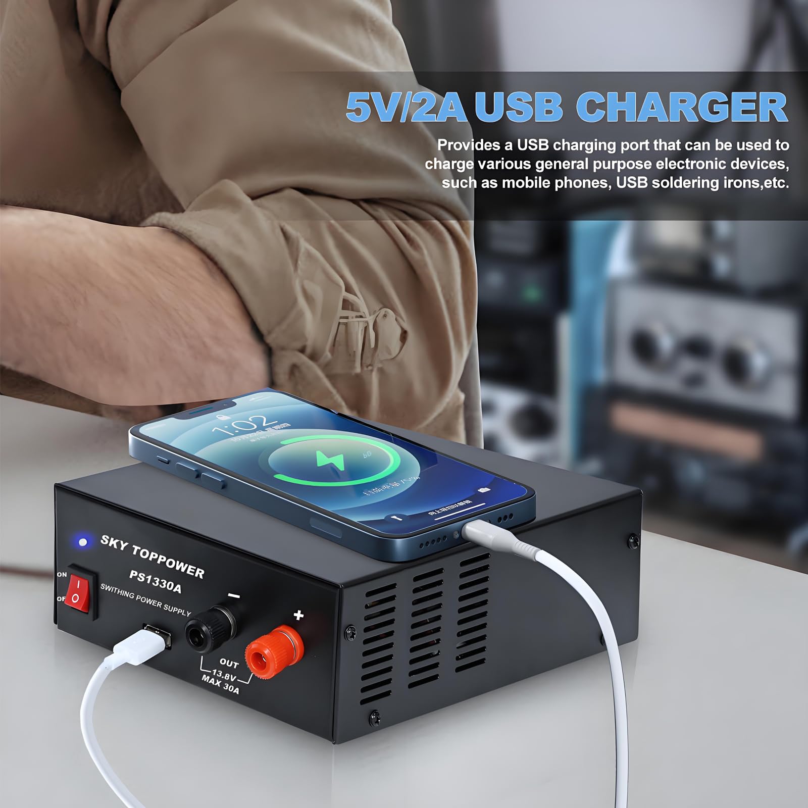 Amazon.co.jp: 直流安定化電源13.8V 30A DC電源 HAM/CB/AMATEUR無線