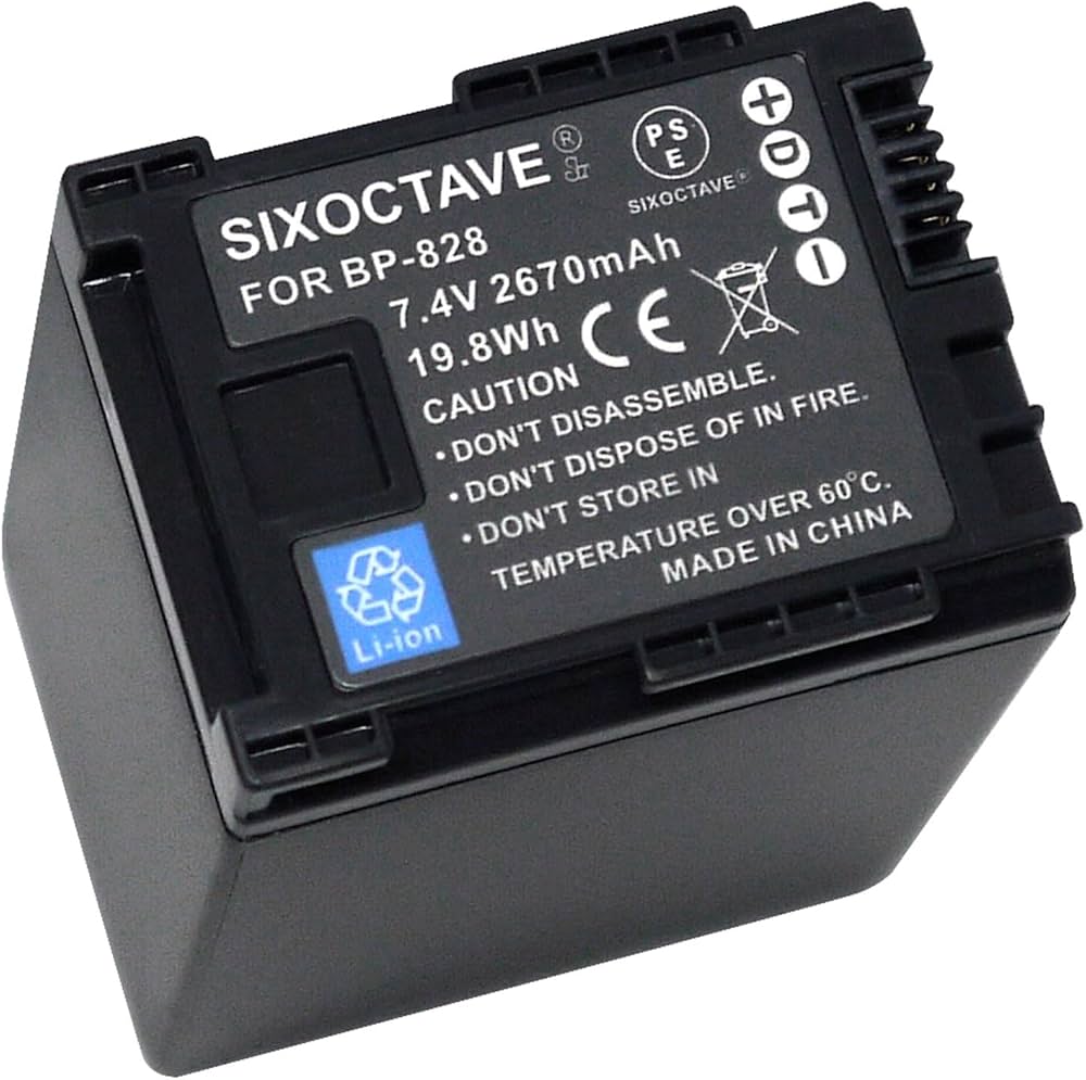 Amazon | str 2個セット 残量表示可能 BP-828 キヤノン 互換バッテリー