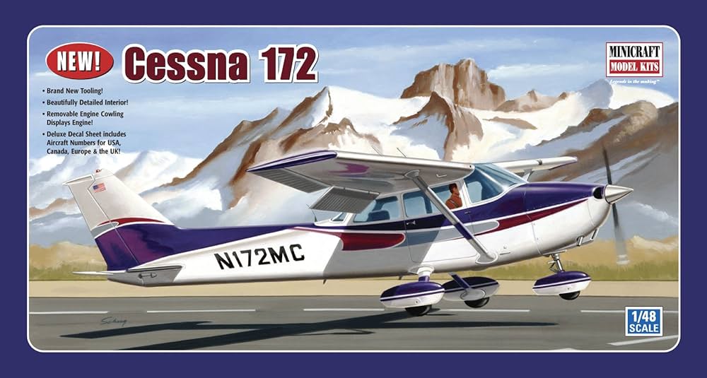 Minicraft Models Cessna 172 (Fixed Gear) 1/48 Scale : Amazon.ae: Toys