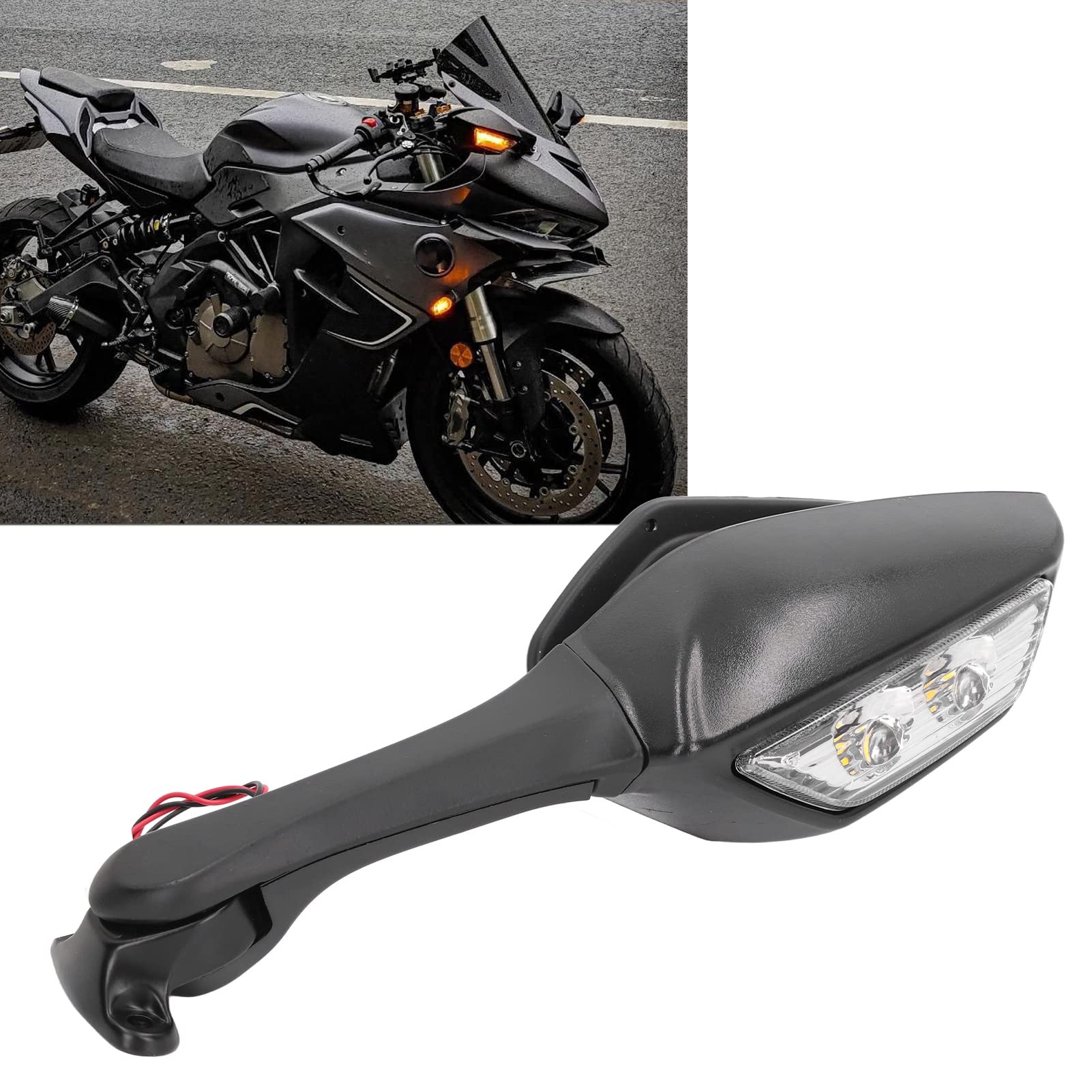 Amazon | オートバイ LED ウインカー インジケーター バックミラー