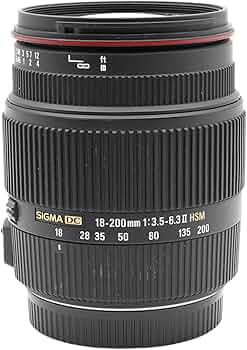 Amazon.co.jp: SIGMA 高倍率ズームレンズ 18-200mm F3.5-6.3IIDC OS
