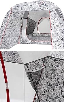 Amazon | チャムス (CHUMS) ビートル 2ルームテント ラブ&ピース CH62