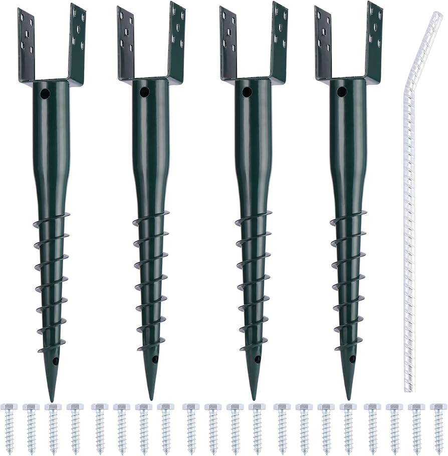 Amazon.com : No Dig Ground Screw Anchor Spike – 27 inch U Shaped