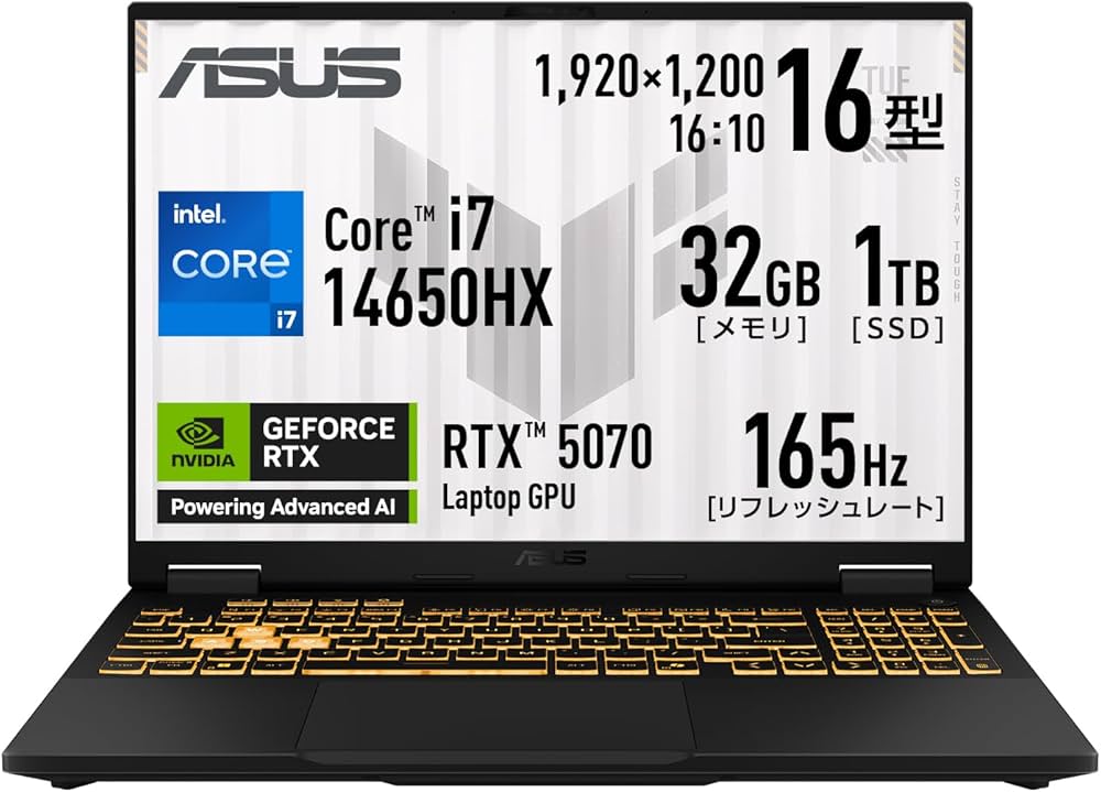 Amazon.co.jp: ASUS ゲーミングノートPC TUF Gaming F16 FX608JPR 16