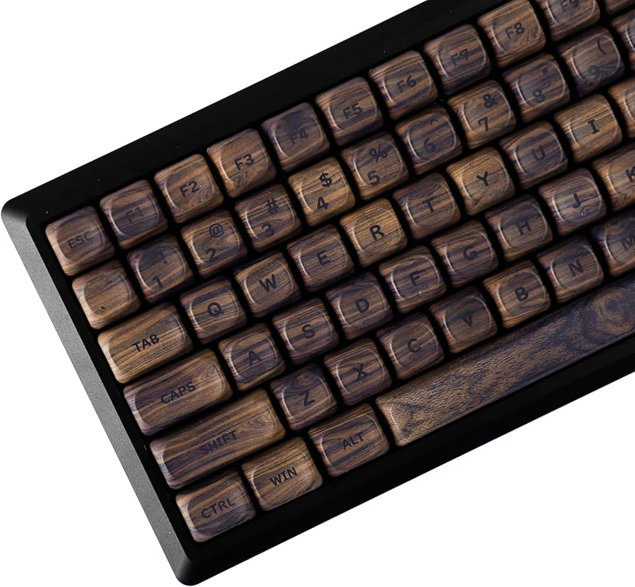 Amazon.co.jp: YMDK 木製 PBT キーキャップ MOA プロファイル 130キー