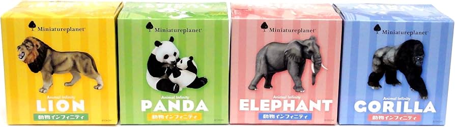Amazon | ミニチュアプラネット 動物インフィニティ 全4種