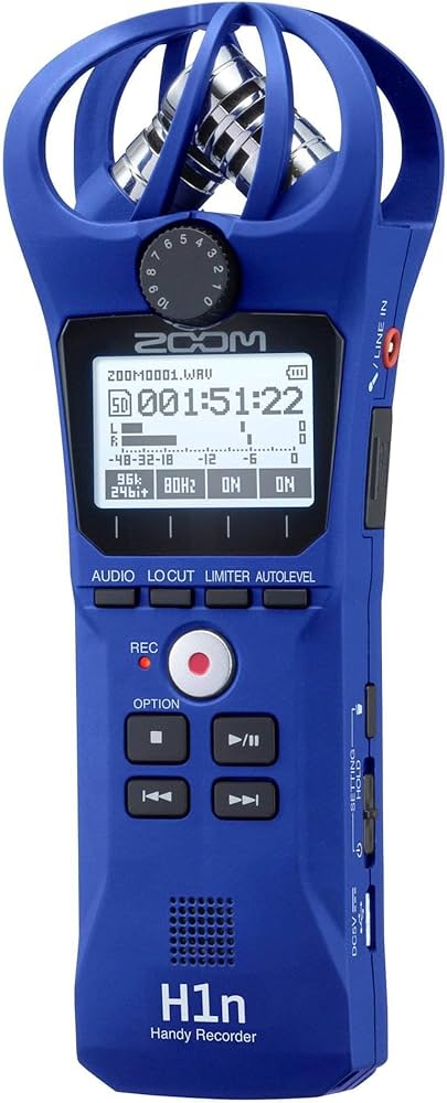 Amazon | Zoom H1n ハンディレコーダー ブルーエディション