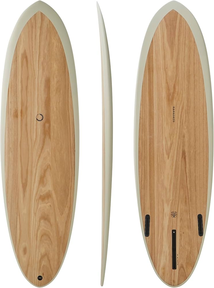 Amazon.com : nanazero Wood Skin Surfboard Mid Length MID01 6'4