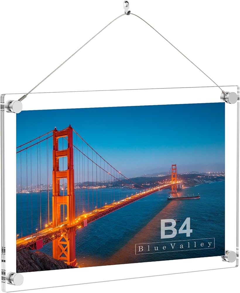 Amazon.co.jp: BlueValley 額縁B4、アクリルフレーム、賞状額、写真