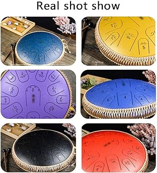 Amazon.co.jp: ハンドパン スリットドラム 楽器 14インチスチール舌