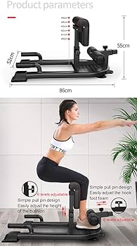 Amazon | シシースクワットベンチ、ホームジム用多機能シシー