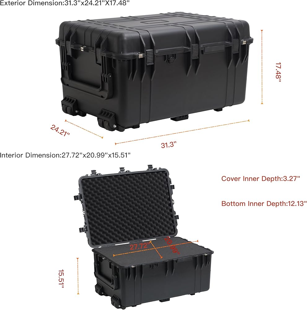 Amazon.com : MEIJIA Portable Waterproof Protective Case,Hard