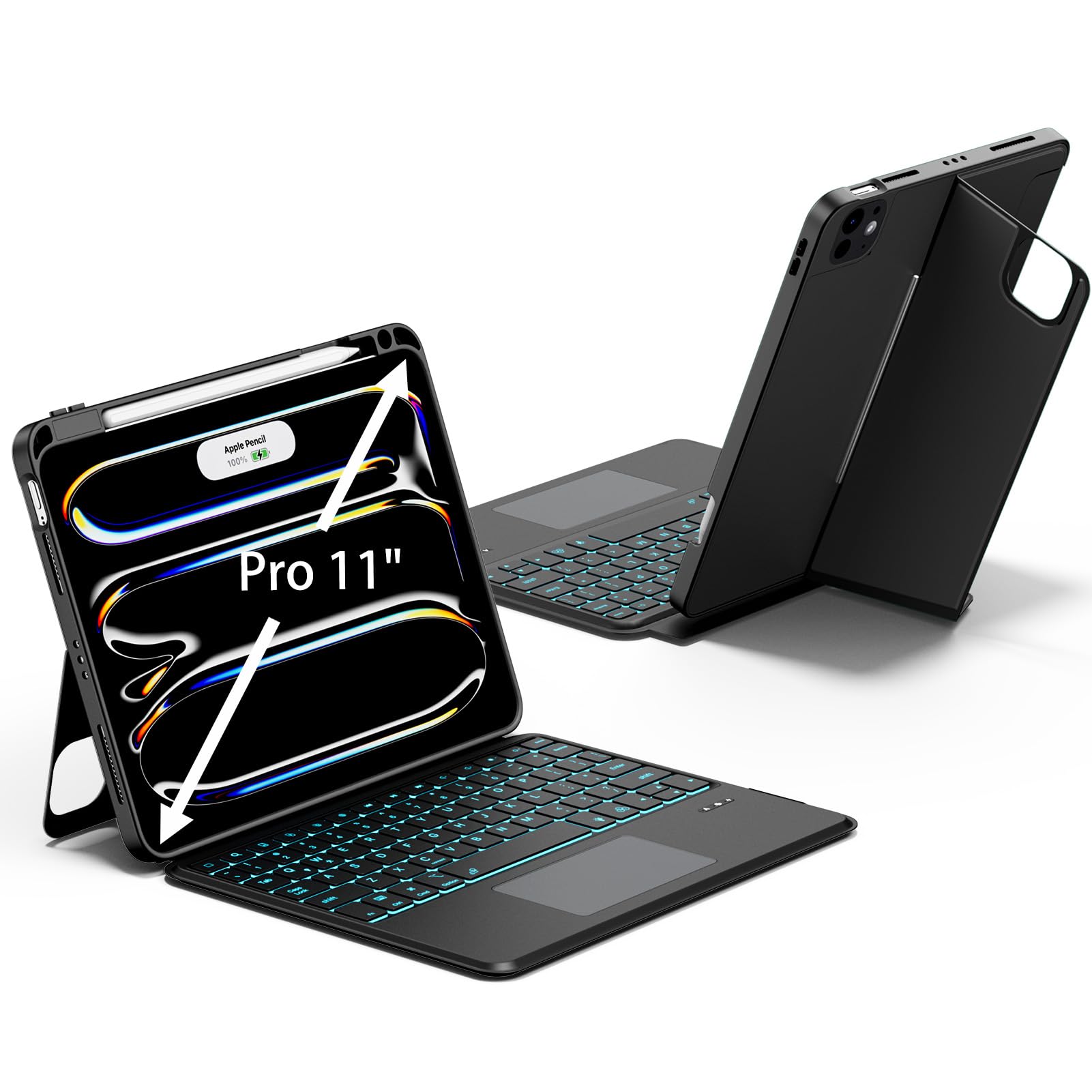 Amazon.com: JUQITECH Touchpad Keyboard Case for iPad Pro 11 M4