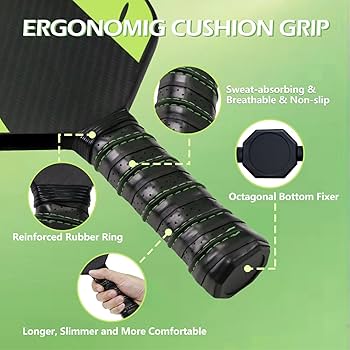 Amazon.co.jp: USAPA承認のカーボンファイバーピックルボールパドル