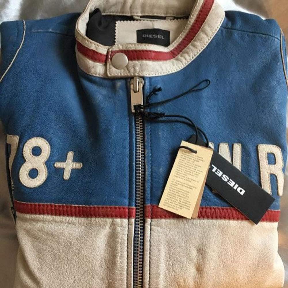 Amazon | DIESEL(ディーゼル) メンズ Leather jackets L-RACING JACKET