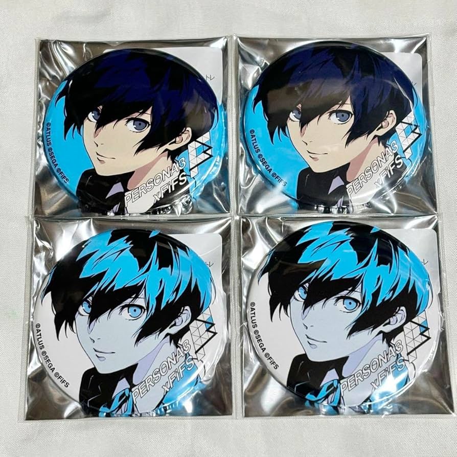 FiFS イラスト展 ＋ ペルソナ3 主人公 結城理 缶バッジ 22個セット