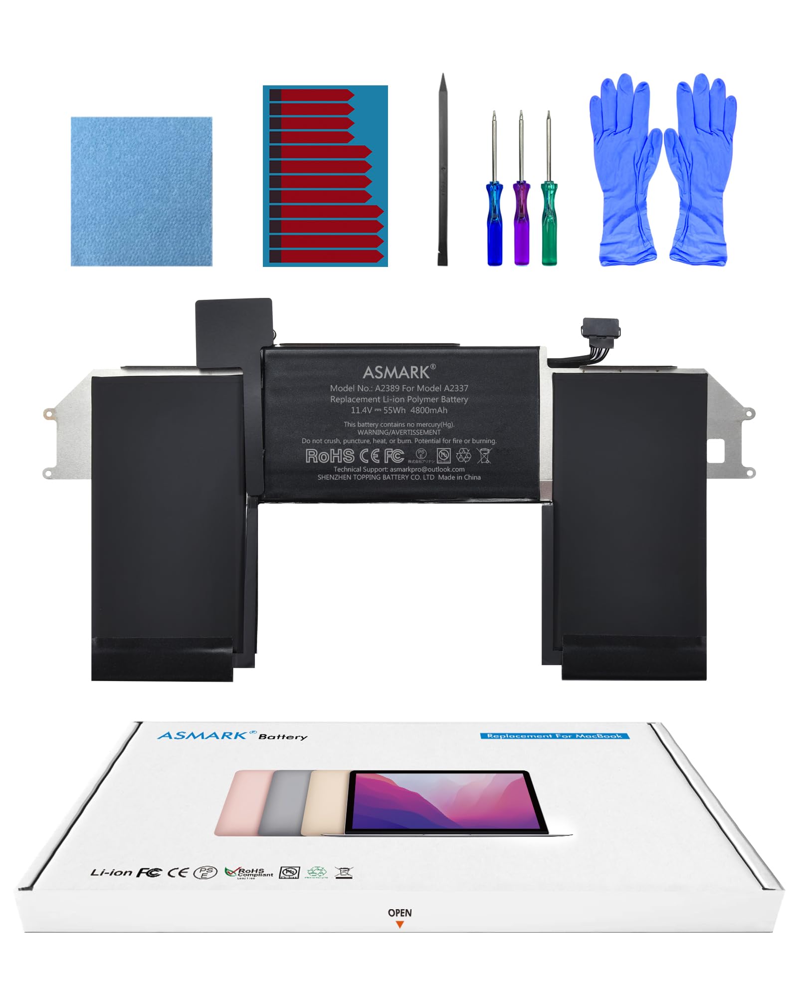 Amazon.com: ASMARK Battery Replacement for MacBook Air A2337(2020