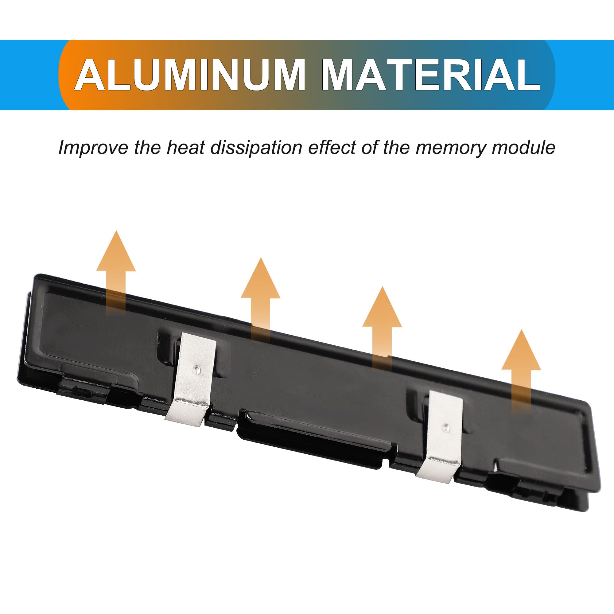 Amazon.co.jp: uxcell 1PC メモリヒートスプレッダーアルミ