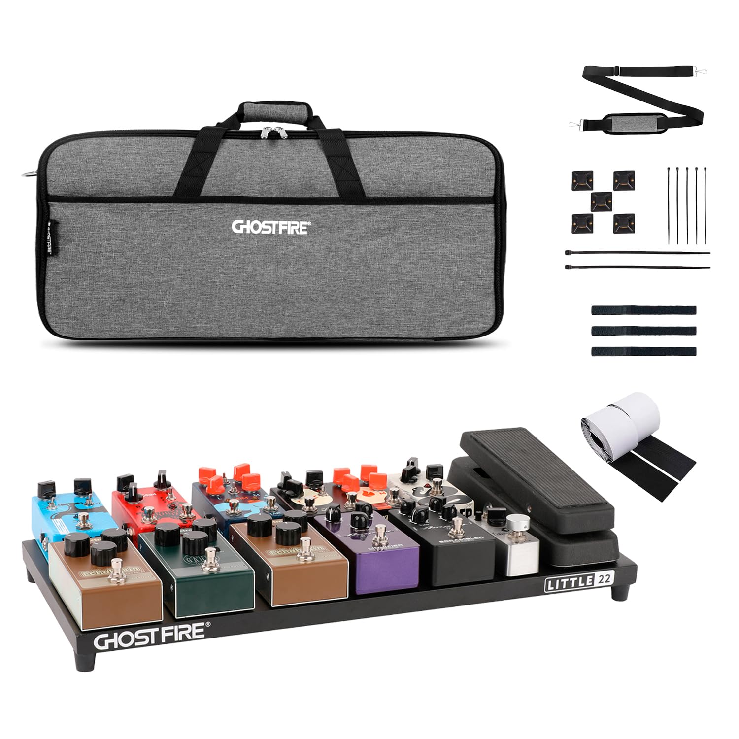 Amazon | GHOSTFIRE 超軽量 ギターエフェクター ボード ペダルボード