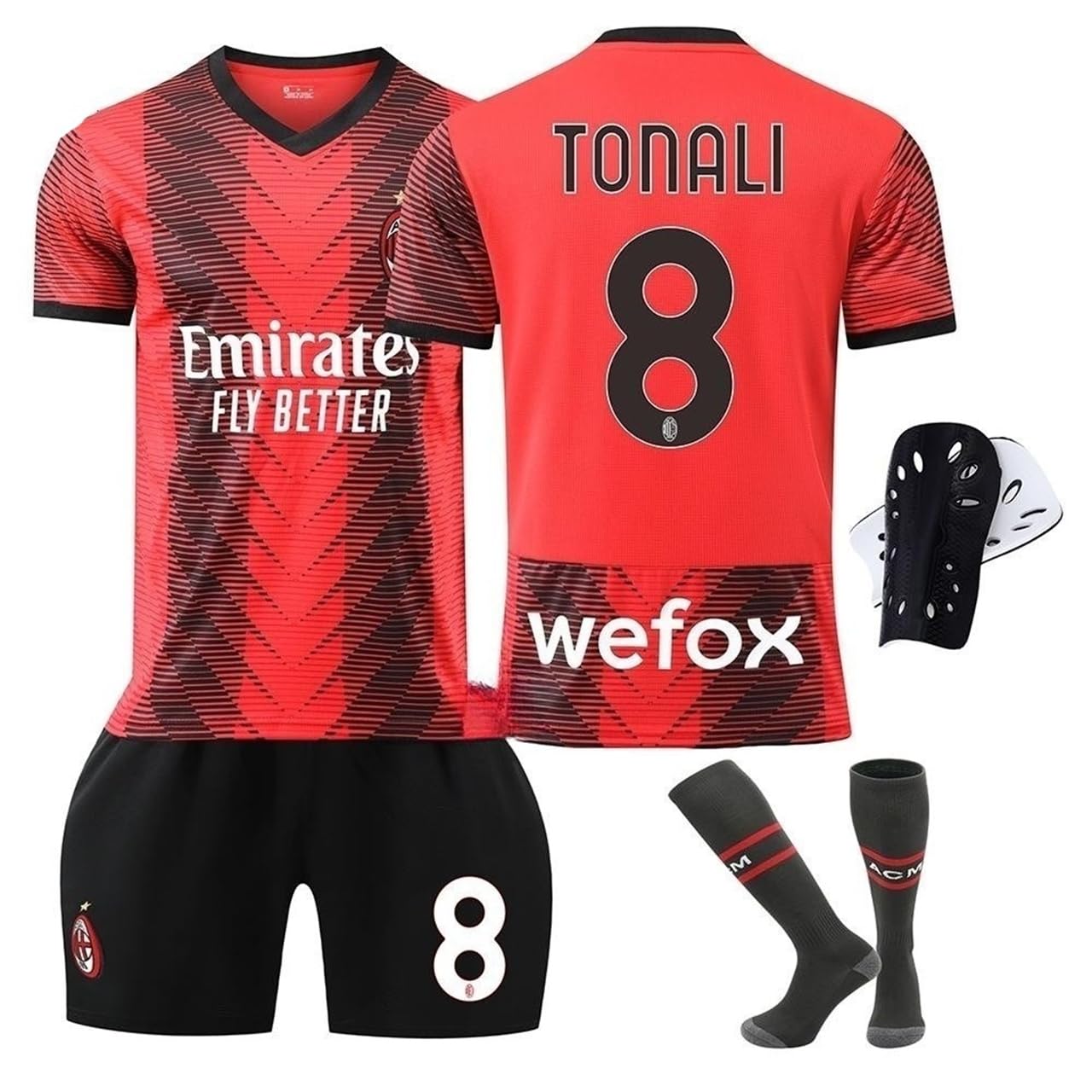 Amazon.co.jp: OUNIY ッカーレプリカユニフォーム サッカー ac milan