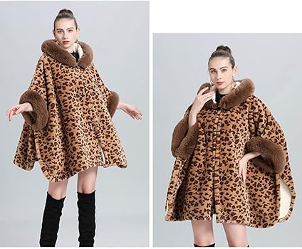 Amazon | [THLD] ポンチョ ファーポンチョ ケープ カーキ ショール