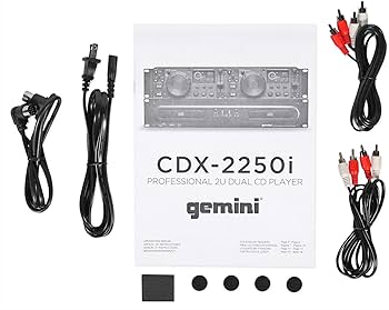 Amazon.com: Gemini CDX-2250i Pro DJ Dual Two Deck Rack Mount CD